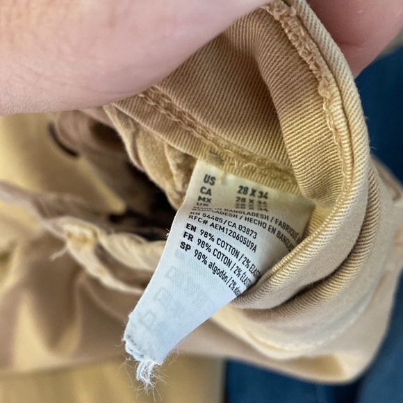 2 pair American eagle flex pants: jeans and khakis 28x34 - Picture 5 of 6
